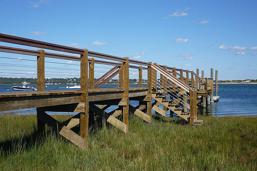 Dock at the Entrance to Westport Harbor