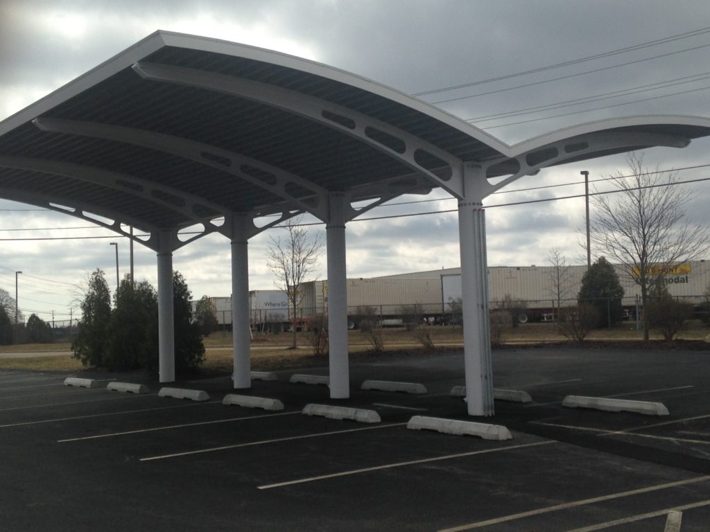 Solar canopy over parking - Quonset RI