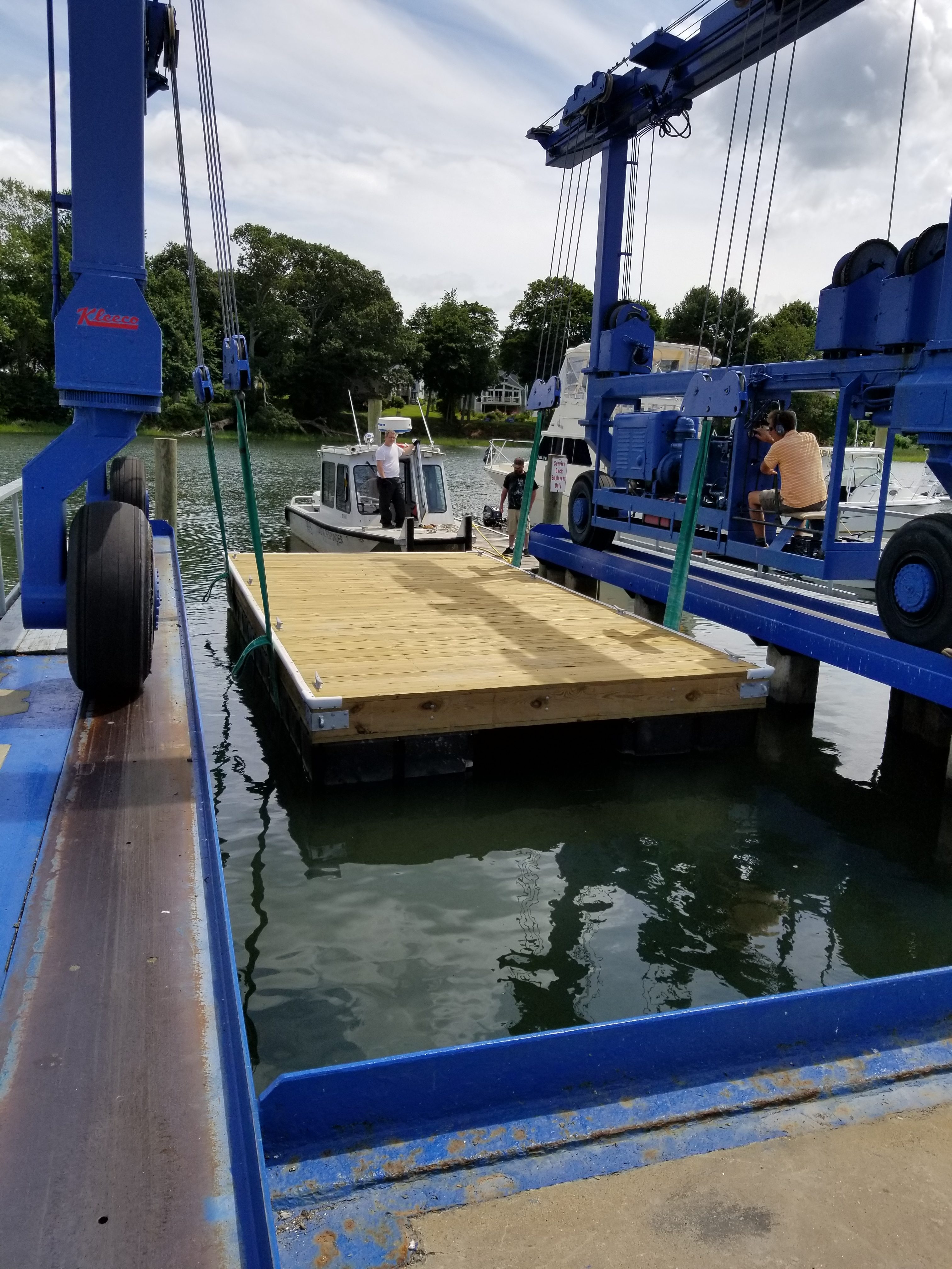 New floating dock - New Haven CT